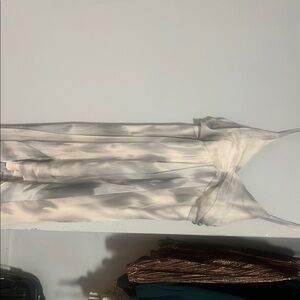 J.O.A. White and Gray Dress